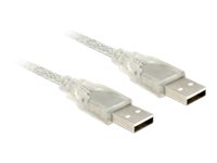 Delock - Usb-Kabel - Usb (Han) Til Usb (Han) - Usb 2.0 - 1.5 M - Gennemsigtig