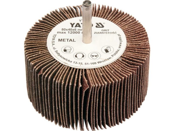 Yato Lamellenschleifscheibe P100 80 X 40 X 6Mm Yt-83384
