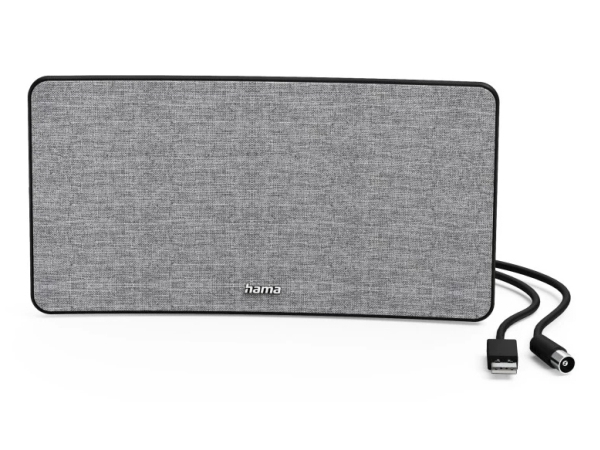 Hama Fabric Design, Drinnen, Schwarz, Grau, 2 M, 470 - 690 Mhz, 2 M, Dvb-T, Dvb-T2