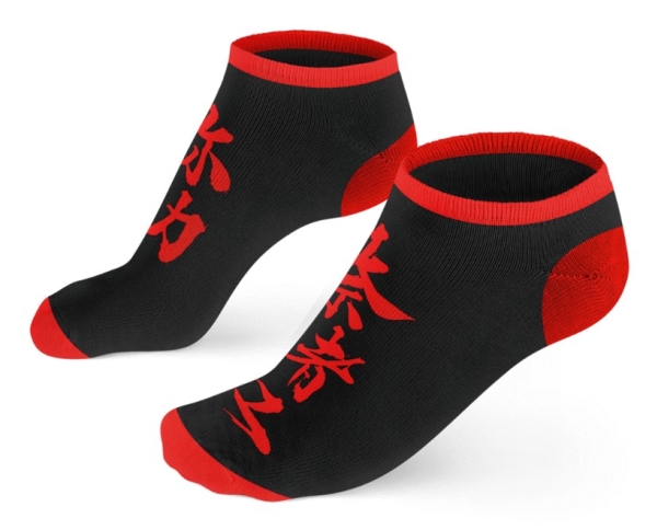 Cenega Assassins Creed Shadows, Strumpor, Svart, Röd, Vuxen, Unisex, 39 - 46, Ankel-längd | Sport & Träning - Sportskläder - Fitnesskläder | GameStuff