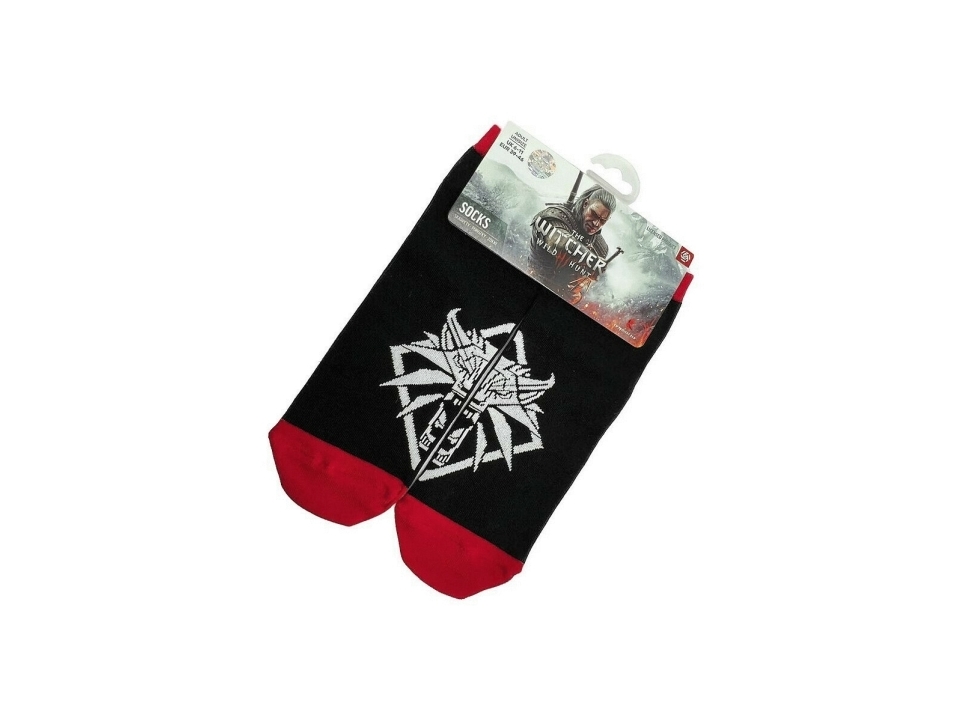 Cenega The Witcher 3 Wolf, Crew-sockar, Svart, Vuxen, Unisex, 39 - 46, Polska | Sport & Träning - Sportskläder - Fitnesskläder | GameStuff