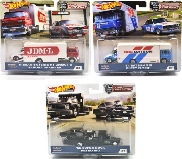 Hot Wheels Premium Team Transport 2-Pack Assortment, Køretøj, 14 År, Plast, Metal, Forskellige farver