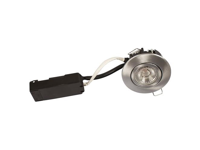 Luna Lp 230v Dimbar Flimmerfri 6 2w 3000k Ra95 Ip44 Borstad Aluminium Rund.