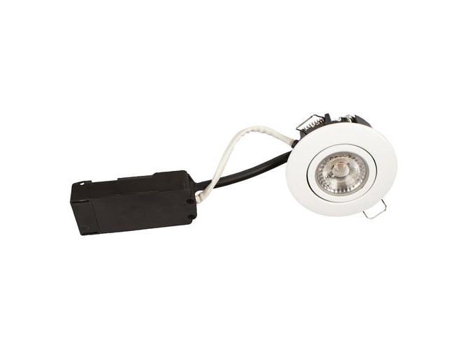 Luna Lp 230v Dimbar Flimmerfri 6 2w 4000k Ra95 Ip44 Matt Vit Rund.