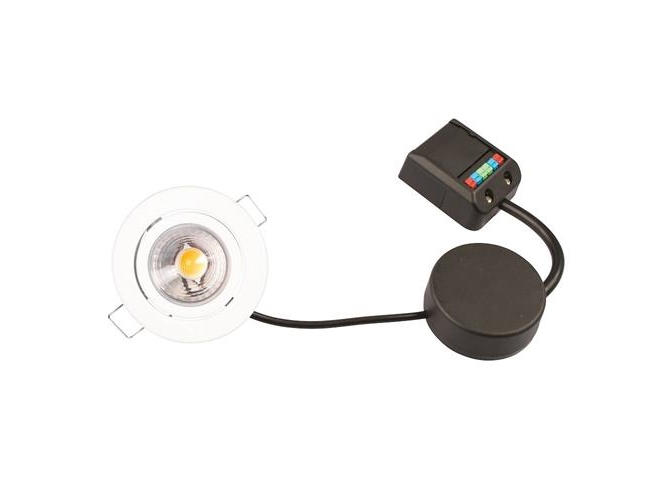 Claudia 230v Dimbar Flimmerfri 4 5w 2700k Ra95 280lm Ip44 Mattvit Rund.