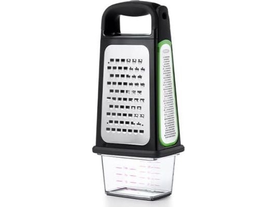 OXO Good Grips Kastenreibe, Tasainen raastin, Musta, Vihreä, Ruostumaton teräs, Ruostumaton teräs, Muovi, Ruostumaton teräs, 1,25 kg