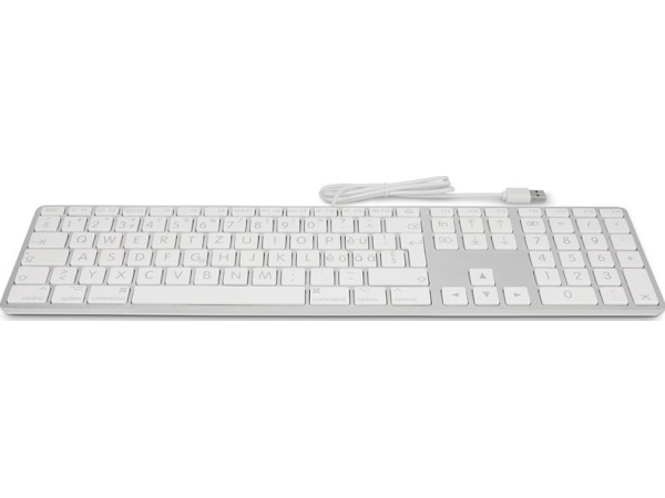 Klawiatura Lmp Large Font Usb Keyboard 110 Keys Wired Usb Keyboard With 2X Usb And Aluminum Upper Cover - Italian