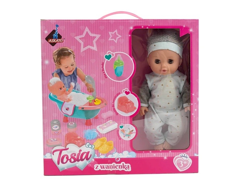 Askato Lėlė Tosia Su Badewanne