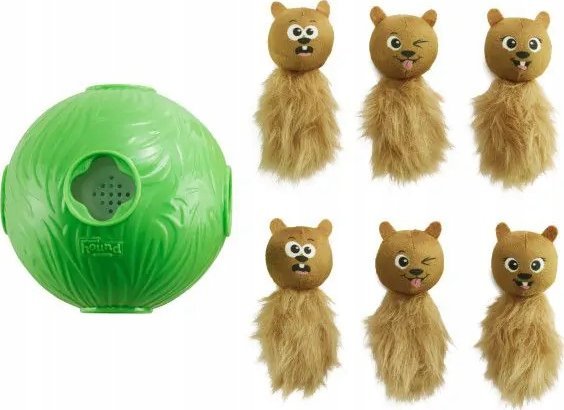 Nina Ottosson Dog Spielzeug Grau Grün Mit Eichhörnchen