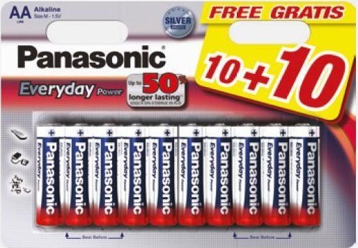 Panasonic Batteries Panasonic Baterijos Panasonic Everyday Power Baterija Lr03eps/20bw 10 10