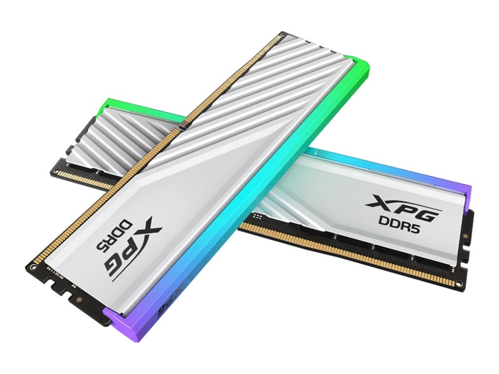 Xpg Lancer Blade Rgb - Ddr5 - Sett - 64 Gb: 2 X 32 Gb - Dimm 288-Pin - 3000 Mhz / Pc5-48000 - Cl30 - 1.35 - 1.4 V - Ikke-Bufret - On-Die Ecc - Hvit