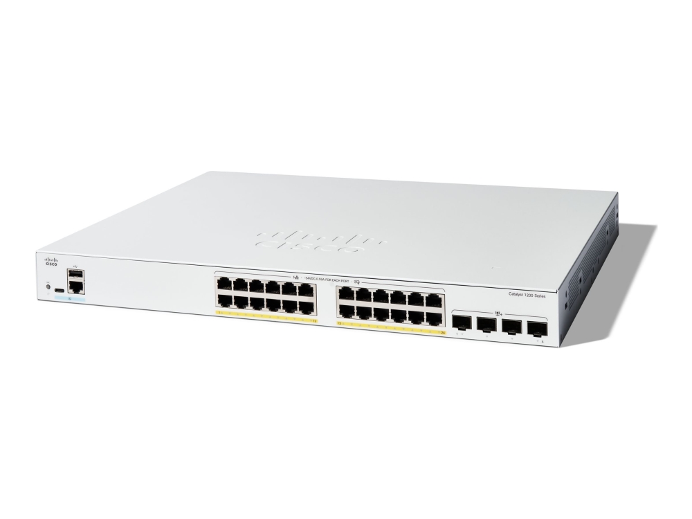 Cisco C1200-24Fp-4X Netzwerkverbindungen Managed L2/L3 Gigabit Ethernet (10/100/1000) Weiß