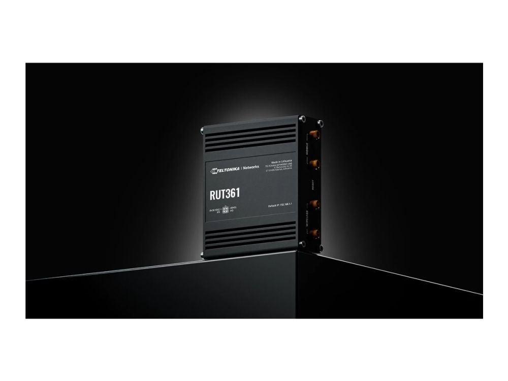 Teltonika RUT361 - Trådlös router - WWAN 2,4 GHz - 3G, 4G - DIN-skenmonterbar, väggmonterbar, bordsmonterbar | Datortillbehör - Nätverk - Övriga tillbehör | GameStuff