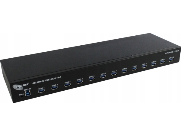 Allnet Usb 3.0 13 Port Hub Type A 48 30cm 19  " 1he All Rm 19 Usb3 Hub 13 A