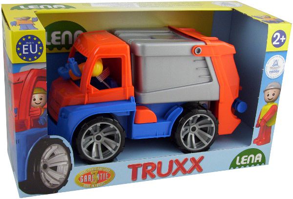 Lena Truxx Müllwagen, Lkw, Garbage Truck, Indoor/Outdoor, 2 Jahr(E), Kunststoff, Mehrfarbig