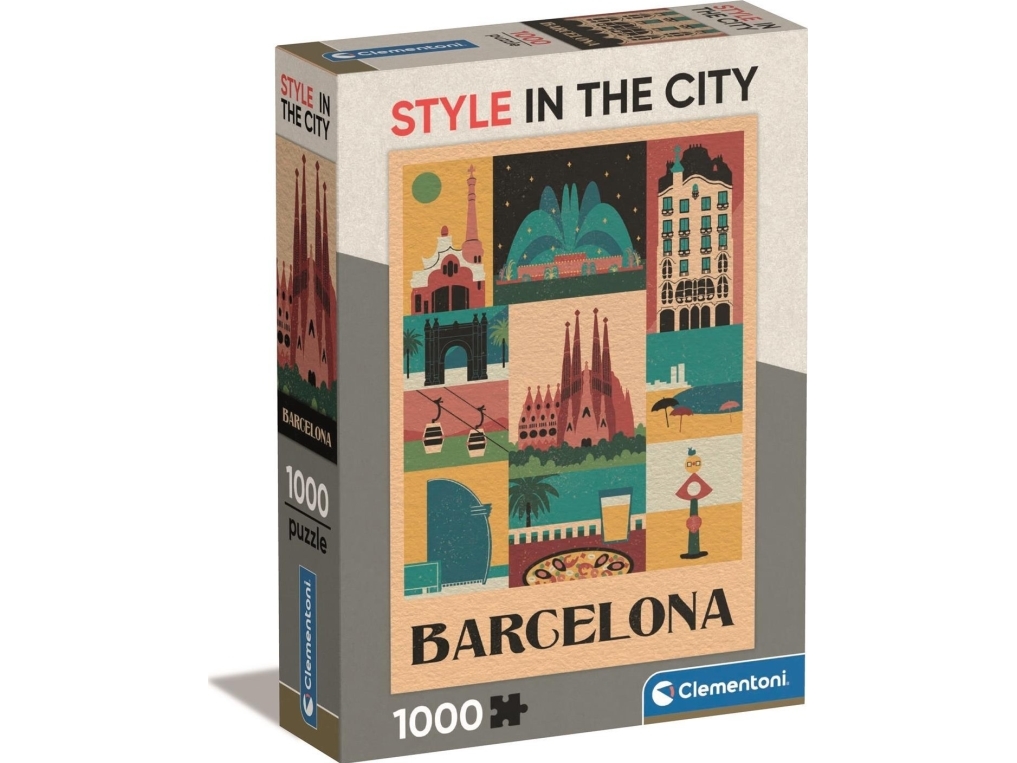Clementoni Puzzle 1000 Teile Kompakt Barcelona