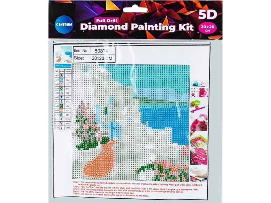 Teka Diamond Vollmosaik - Katze&Ampsee 20X20 80874