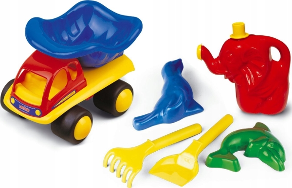 Dump Truck With Watering Can And Molds