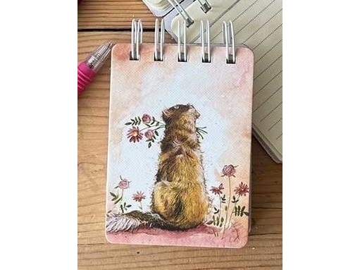 Incood Kolonotes A7 SSN38 Golden retriever med blomster