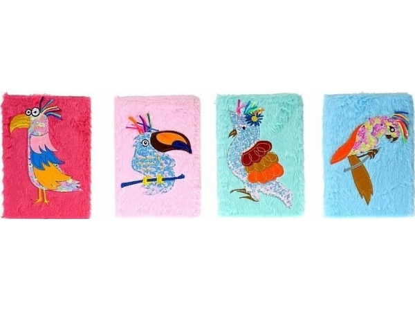 W&K Notes A5/40K z okładk± pluszow± MIX