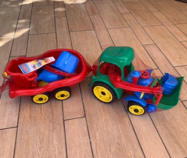 Teka Bagger Mit Anhänger Und Miniset Mit 10 Teilen