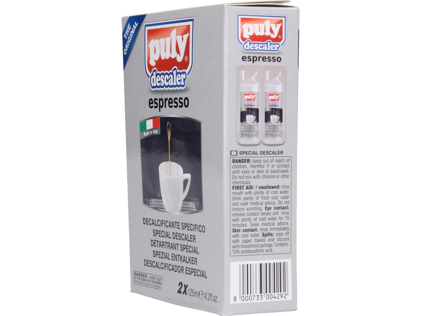 Descaling liquid Puly Espresso, 2 pcs.