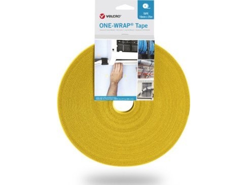 Taśma VELCRO One Wrap o szerokości 16 mm, żółta, 25 m