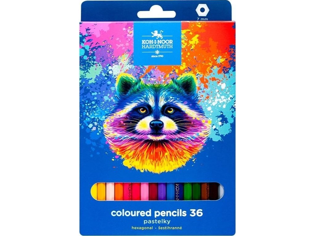 Teka Crayons 3554 Raccoon 36 Farver