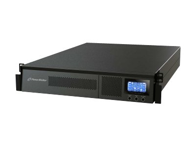 Powerwalker Vfi 1000Rm Lcd - Ups - 900 Watt - 1000 Va - 7 At - Rs-232, Usb - Output-Stikforbindelser: 6 - 2U - 19" - Sort