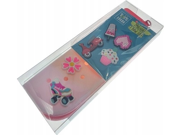 STNUX penalhus med knapper/lister pink STN9117 99117