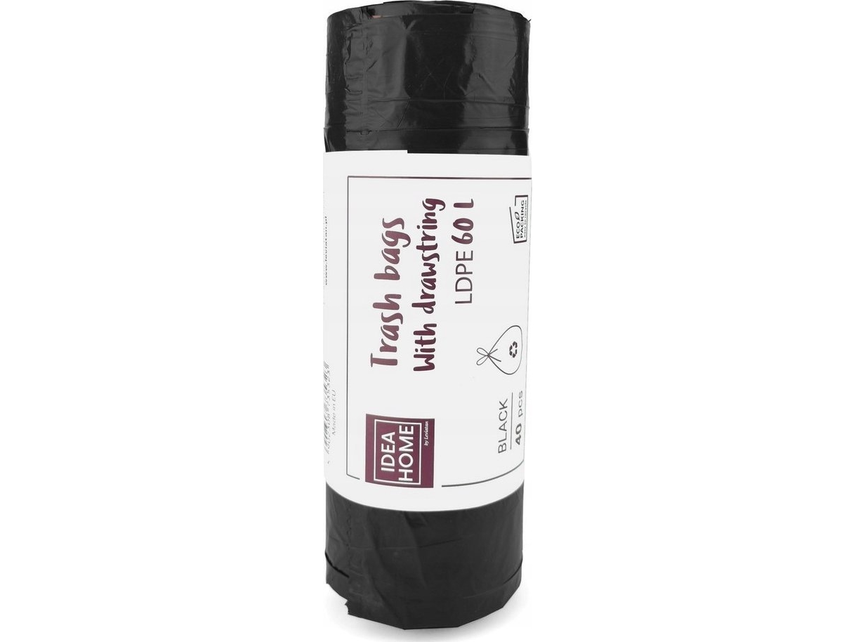 Teka Worki Z Ta¶M± ¶Ci±Gaj±C± 60L Sort 40Szt