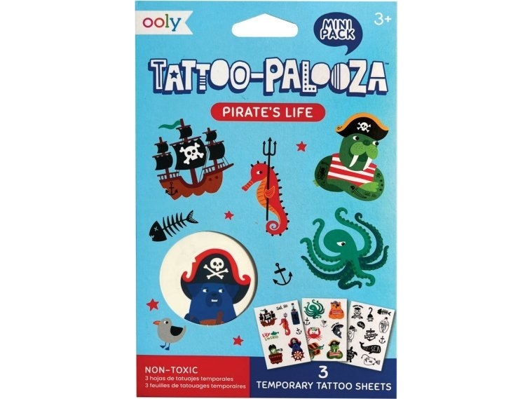 Teka Tatuaże Zmywalne Mini Tattoo Palooza - Piraci