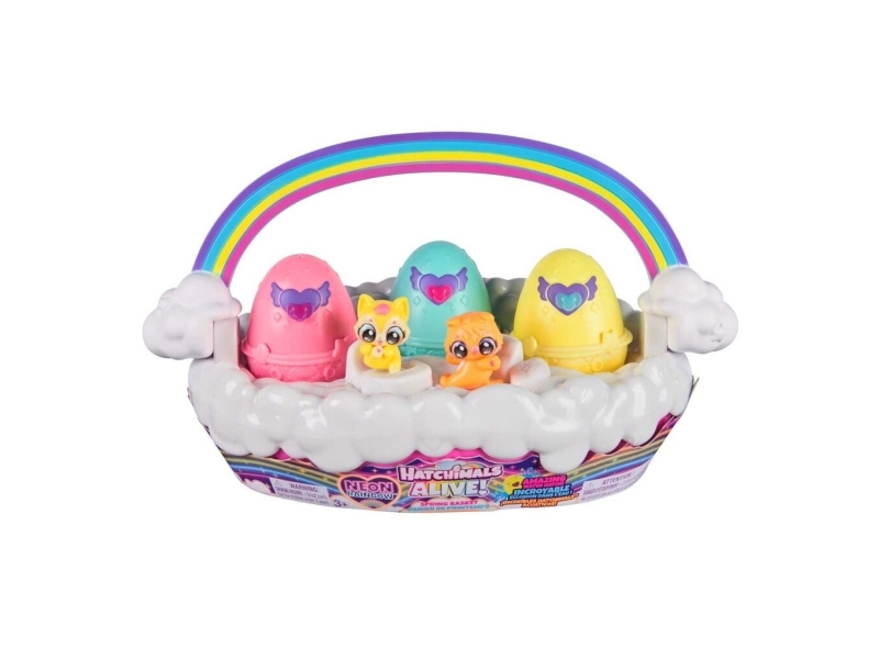 Hatchimals Alive Neon Rainbow Basket | Leksaker - Figurer & Dockor | GameStuff