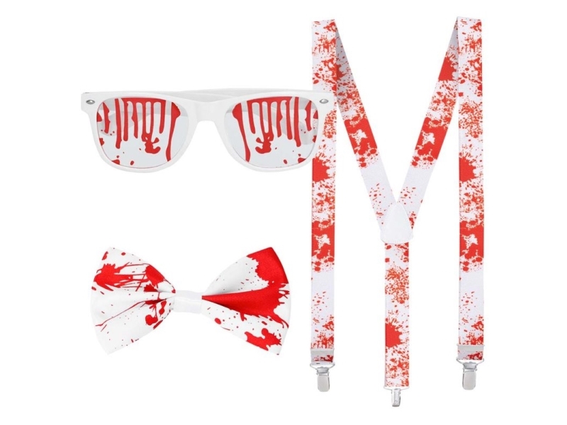 Blutiges Verkleidungset Halloween