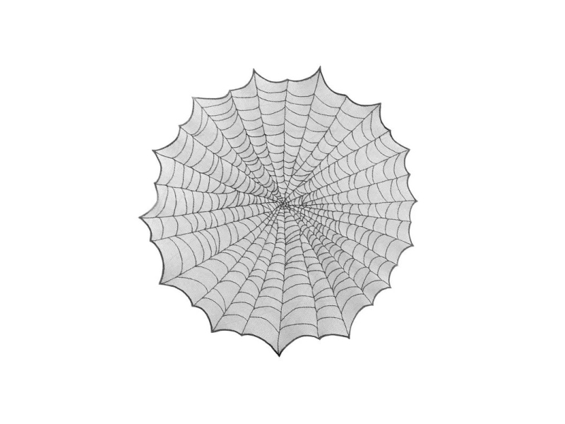 Spinnweb-Tischdecke, 124 Cm
