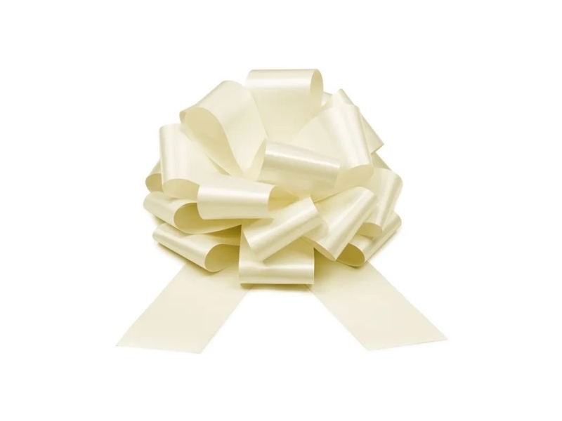 Weiße Schleife, 40 Cm