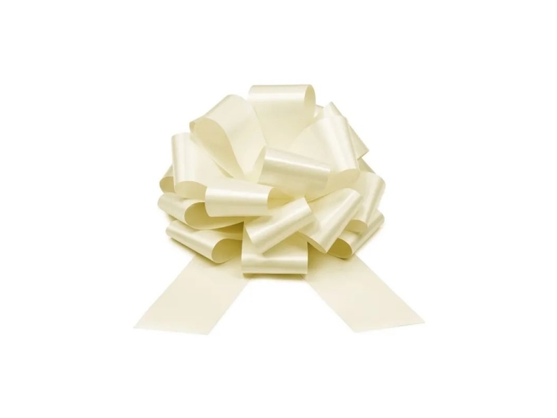 Weiße Schleife, 30 Cm