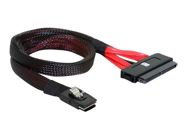 Delock - Sas Internt Kabel - 4-Lane - 36 Pin 4I Mini Multilane (Han) Til 32-Pin 4I Multilane (Hun) - 50 Cm