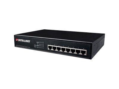 Intellinet 8-Port Gigabit Ethernet Poe+ Switch, 8 X Poe Ports, Ieee 802.3At/Af Power-Over-Ethernet (Poe+/Poe), Endspan, Desktop, Box - Switch - 4 X 1