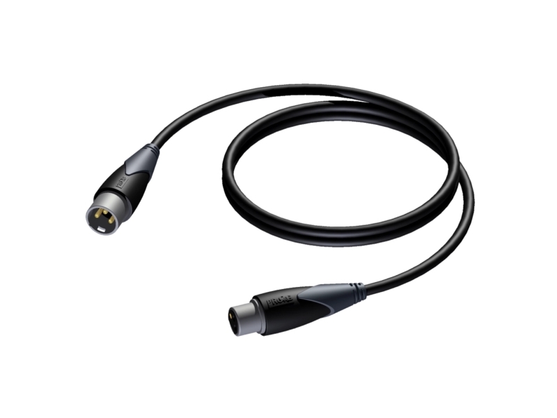 Procab Cld953/5, Xlr (3-Pin), Hanstik, Xlr (3-Pin), Hunstik, 5 M, Sort, Grå