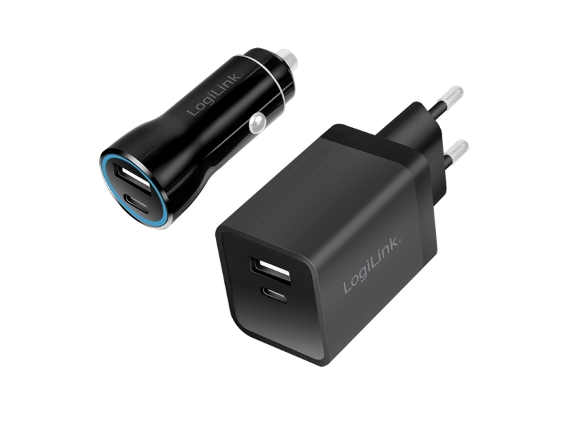 Logilink Pa0300, Auto, Drinnen, Ac, Zigarettenanzünder, 5 V, 3 A, Schwarz