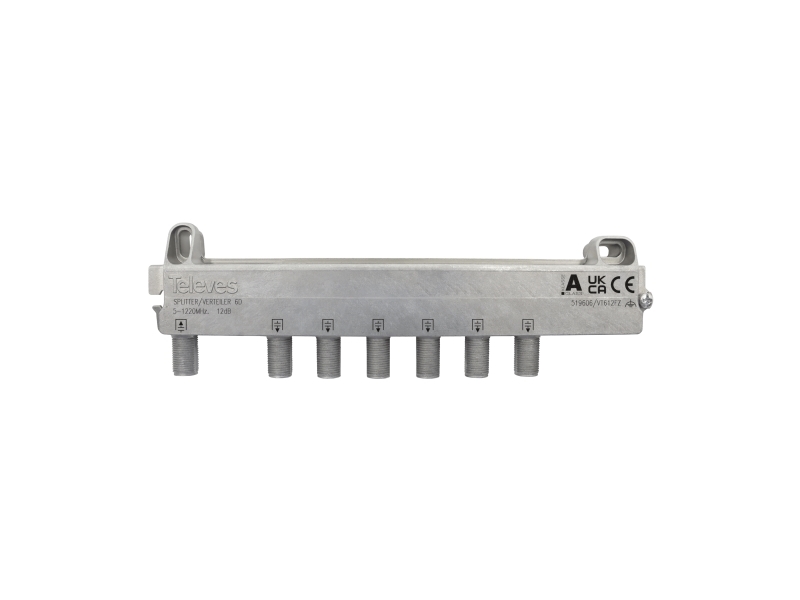 Televes 519606, Kabelsplitter, 5 - 1220 Mhz, Edelstahl, Buchse, F, 176 Mm