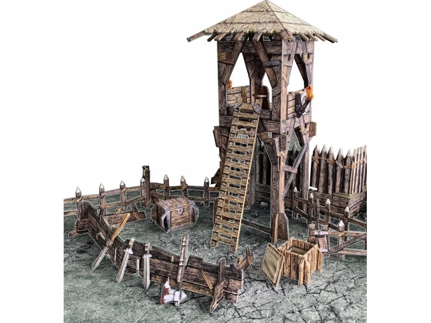 BattleSystems Lookout Tower byggmodell | Hobby - Modellbygge - Metallbyggsats | GameStuff