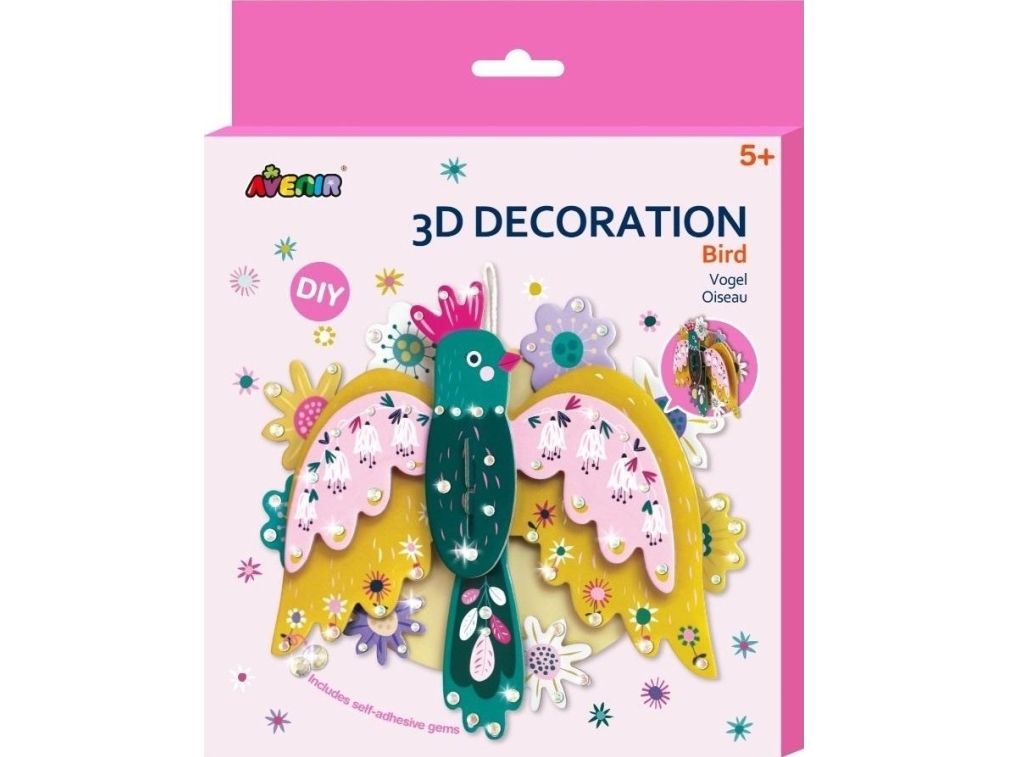 3D Dekoration - Fugl