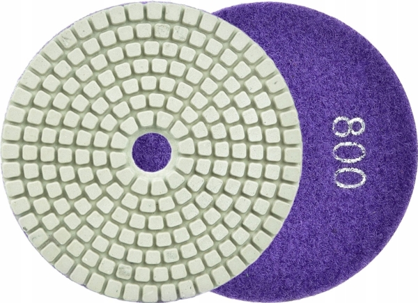 Geko Polerskive Til Vådslibning Af Fliser 100 Mm Gr800 (5/25/200)