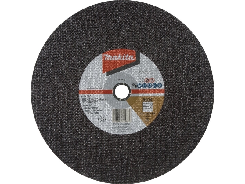 MAKITA kapskiva f&ouml;r metall 355 mm x 2,8 mm x 25,4 mm /5 st INOX till LW1401