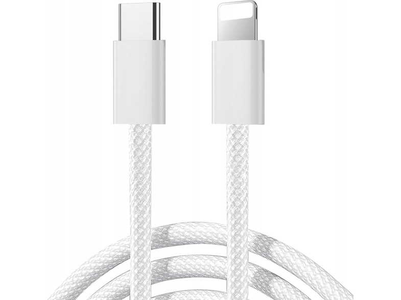 USB-tilslutningskabel Joyroom USB-C til Lightning 1 m hvid (JYR1135)