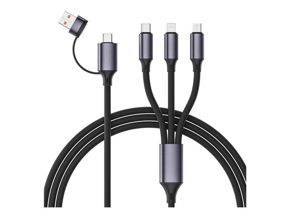 Cablexpert Premium - Kun Opladningskabel - 24 Pin Usb-C, Usb Han Til Micro-Usb Typ B, Lightning, 24 Pin Usb-C Han - 1,5 M - 4-In-1