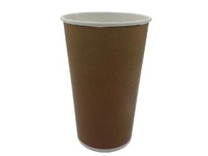 Papbæger Kolddriksbæger 40Cl Ø90xh135mm Pap/Pe Brun,20 Ps X 50 Stk X 1 Stk/Krt
