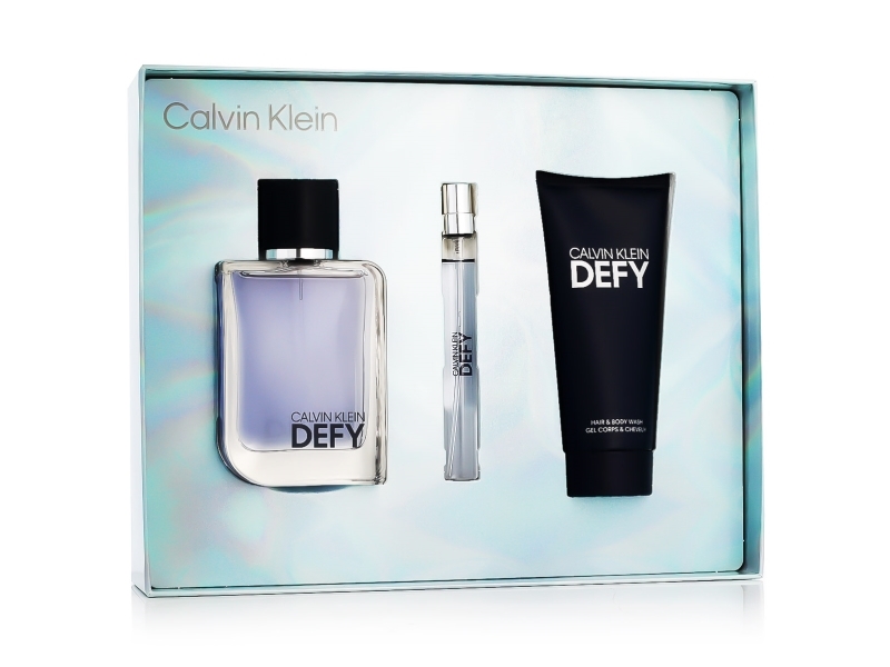Calvin Klein Defy Gift Set Eau De Toilette 100 Ml Miniature Eau De Toilette 10 Ml And Shower Gel For Body And Hair 100 Ml